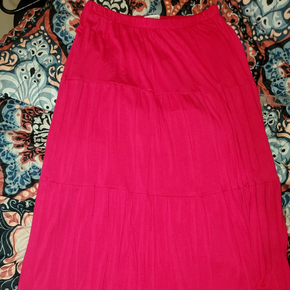 Magenta Maxi Skirt